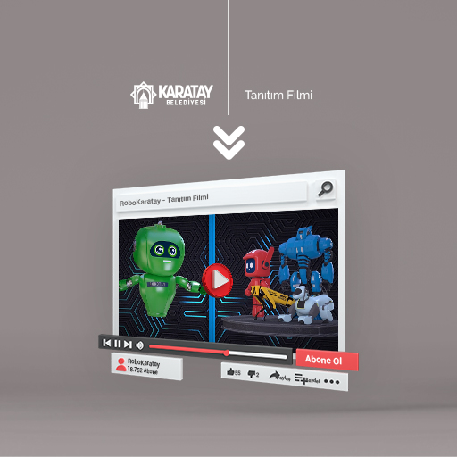 RoboKaratay - نموذج ثلاثي الأبعاد وفيلم رسوم متحركة تجاري